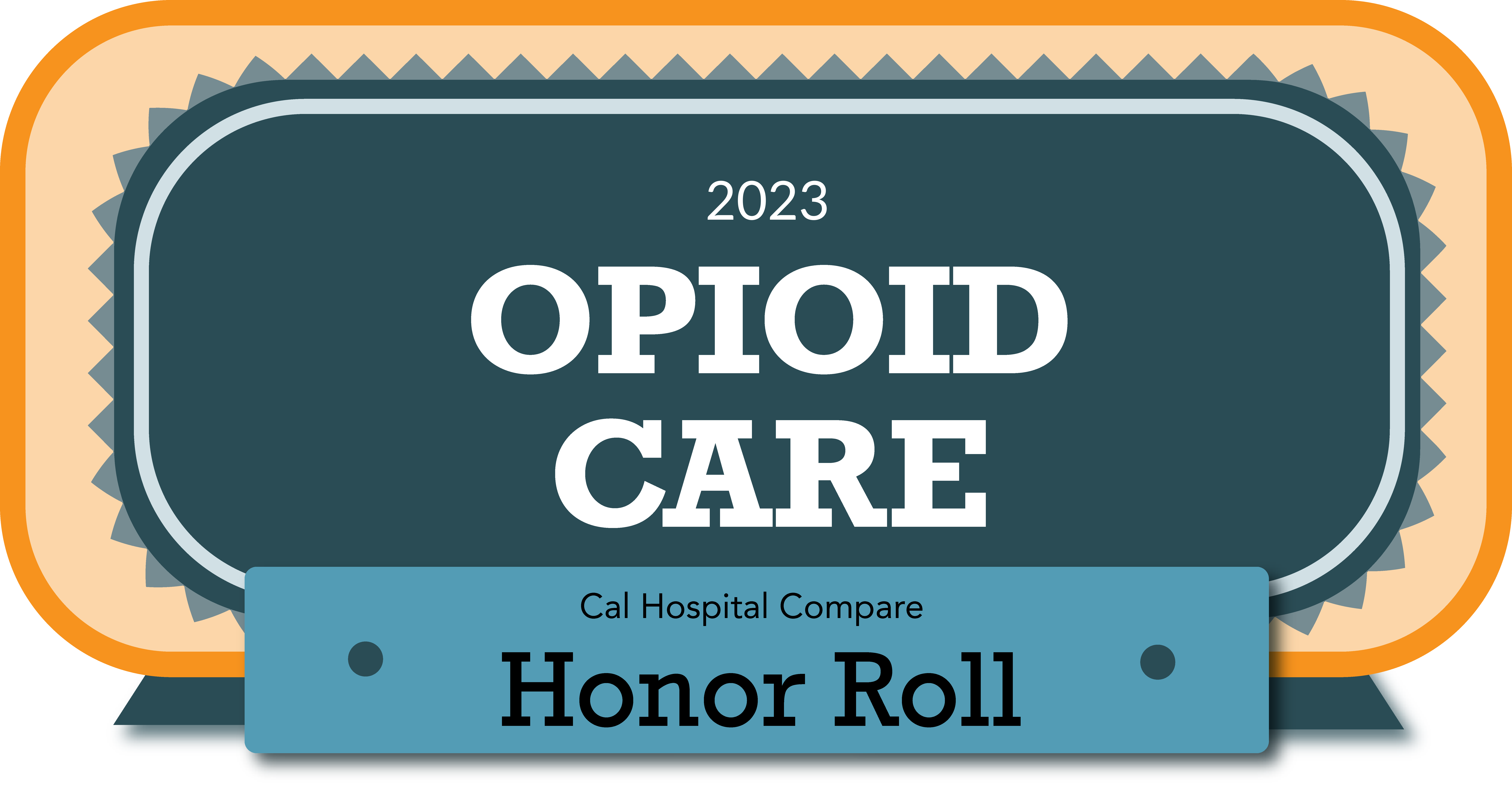 opioid treatment honor roll badge